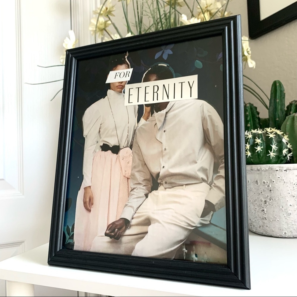 “For Eternity” Fashion Collage Wall Art Editorial Romantic Neutral Decor